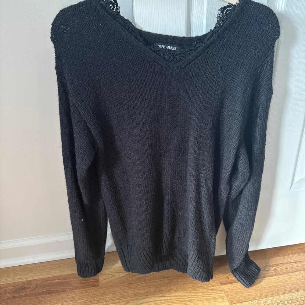 Black Steve Madden sweater- size M